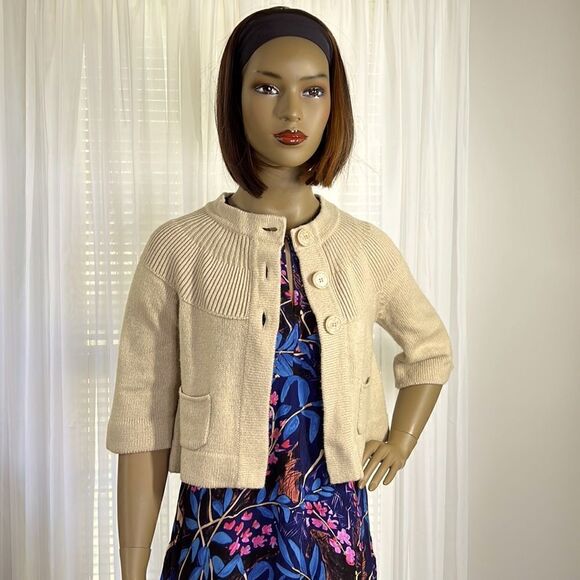 Apostrophe' Cropped Sweater  - Picture 1 of 6